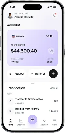 Crypto Savings Mobile App Mockup